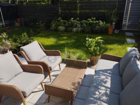 Technorattanowe meble na taras premium Cioso - Brown