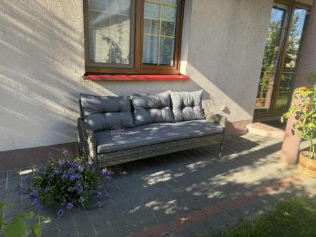 Technorattanowe meble ogrodowe narożne Perata Corner Dark Grey
