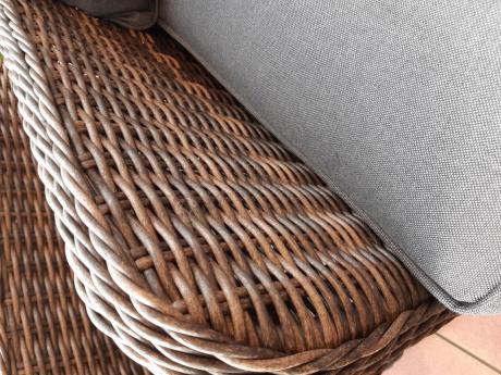 Technorattanowy komplet mebli na taras dla 7 osób Novici Dining Dark Brown
