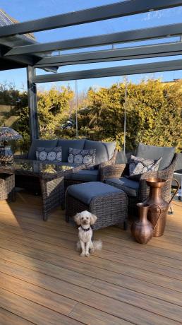 Technorattanowy komplet mebli na taras dla 7 osób Novici Dining Dark Brown