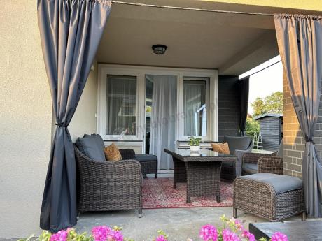 Technorattanowy komplet mebli na taras dla 7 osób Novici Dining Dark Brown