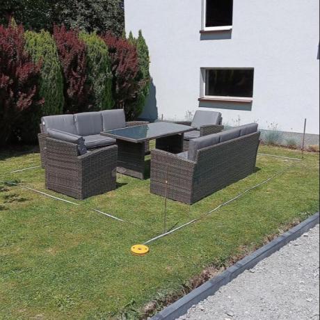 Technorattanowy komplet mebli ogrodowych Cofete Grande – Dark Grey