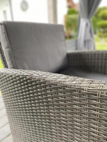 Technorattanowy komplet mebli ogrodowych Cofete Grande – Dark Grey