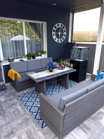Technorattanowy komplet mebli ogrodowych Cofete Grande – Dark Grey