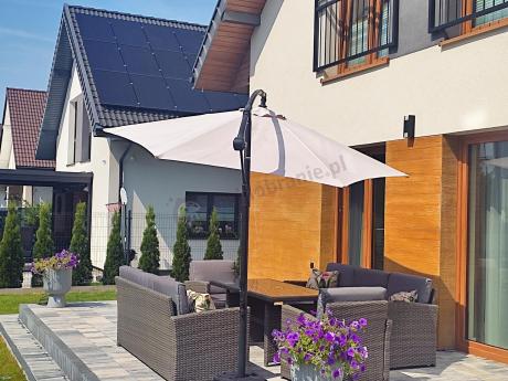 Technorattanowy komplet mebli ogrodowych Cofete Grande – Dark Grey
