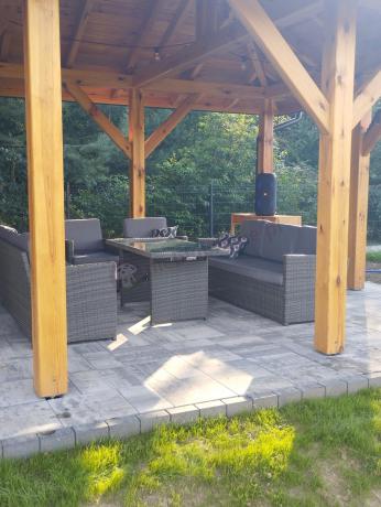 Technorattanowy komplet mebli ogrodowych Cofete Grande – Dark Grey