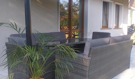 Technorattanowy komplet mebli ogrodowych Cofete Grande – Dark Grey