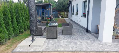 Technorattanowy komplet mebli ogrodowych Cofete Grande – Dark Grey