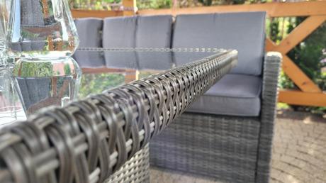 Technorattanowy komplet mebli ogrodowych Cofete Grande – Dark Grey