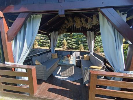 Technorattanowy komplet mebli ogrodowych Cofete Grande – Dark Grey