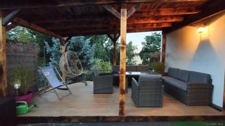 Technorattanowy komplet mebli ogrodowych Cofete Grande – Dark Grey