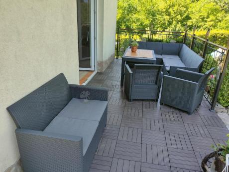 Zestaw dla 10 osób z narożnikiem Nedler VII, stołem podnoszonym i 3 fotelami - grafit