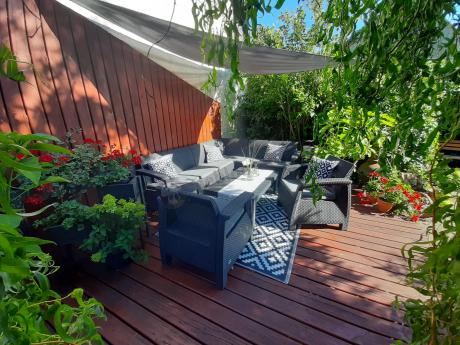 Zestaw dla 8 osób z narożnikiem, stołem podnoszonym i dwoma fotelami Relly VI grafit