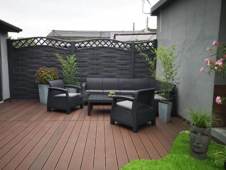 Zestaw dla 8 osób z narożnikiem, stołem podnoszonym i dwoma fotelami Relly VI grafit