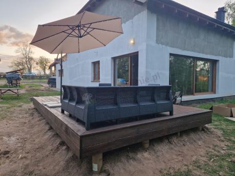 Zestaw dla 8 osób z narożnikiem, stołem podnoszonym i dwoma fotelami Relly VI grafit