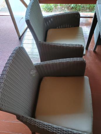 Zestaw do ogrodu 8 foteli + stół Meblobranie TG8 - cappuccino