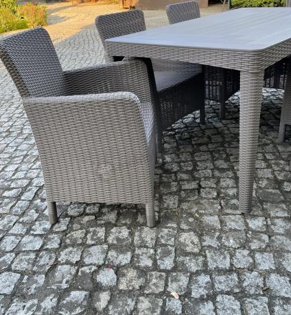 Zestaw do ogrodu 8 foteli + stół Meblobranie TG8 - cappuccino
