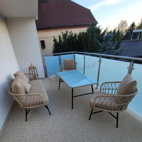 Zestaw mebli kawowych na taras Mirello rope style Beige