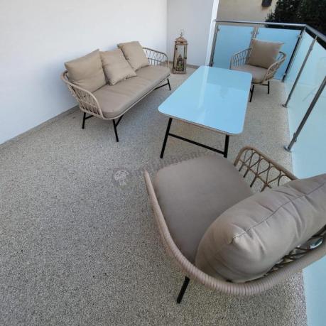 Zestaw mebli kawowych na taras Mirello rope style Beige