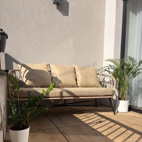 Zestaw mebli kawowych na taras Mirello rope style Beige
