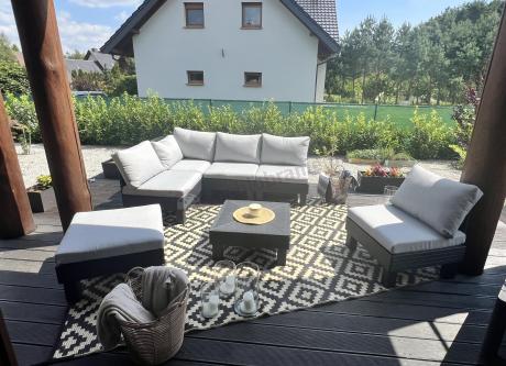 Zestaw mebli modułowych do ogrodu dla 6 osób Elements grafit