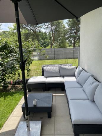 Zestaw mebli modułowych do ogrodu dla 6 osób Elements grafit