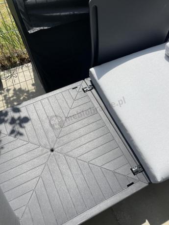 Zestaw mebli modułowych do ogrodu dla 6 osób Elements grafit