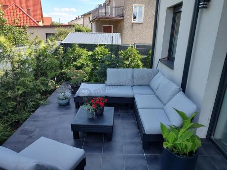 Zestaw mebli modułowych do ogrodu dla 6 osób Elements grafit