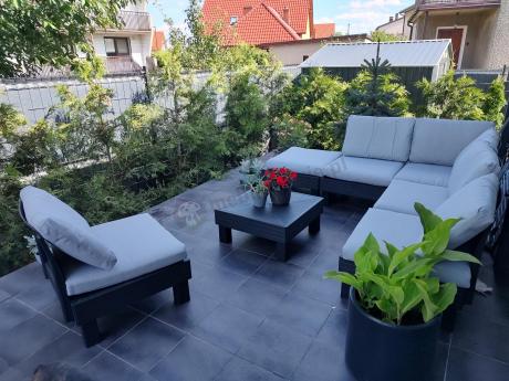 Zestaw mebli modułowych do ogrodu dla 6 osób Elements grafit