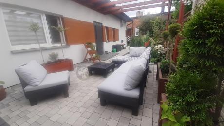 Zestaw mebli modułowych do ogrodu dla 6 osób Elements grafit