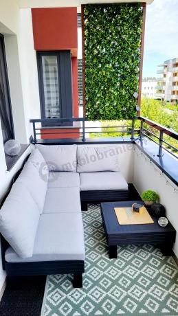 Zestaw mebli modułowych do ogrodu dla 6 osób Elements grafit