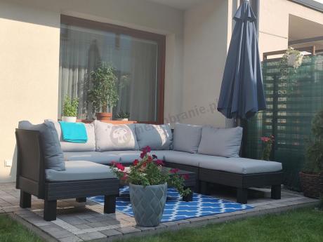 Zestaw mebli modułowych do ogrodu dla 6 osób Elements grafit