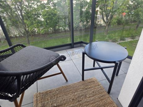 Zestaw mebli na taras Lorano z dwoma stolikami Antracite