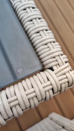 Zestaw mebli obiadowych z technorattanu Cofete Dining – Grey