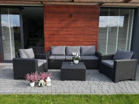 Zestaw mebli ogrodowych California 3 Seater - Grafit