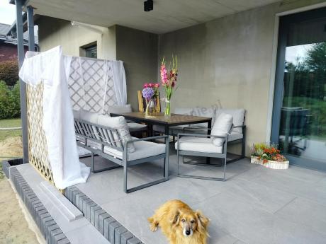 Zestaw mebli ogrodowych dla 8 osób ze stołem obiadowym Panaon Grande Prime LG