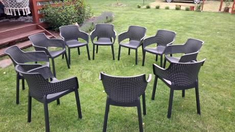 Zestaw mebli ogrodowych obiadowych dla 10 osób Meblobranie EJD10 grafit