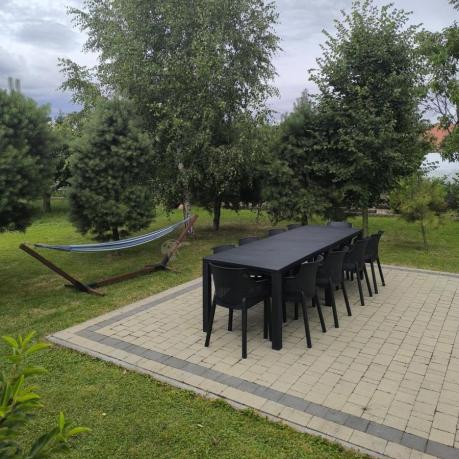 Zestaw mebli ogrodowych obiadowych dla 10 osób Meblobranie EJD10 grafit