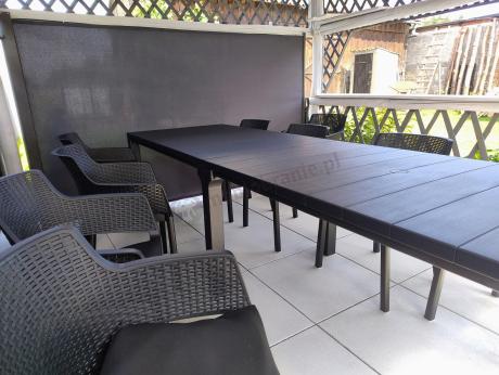 Zestaw mebli ogrodowych obiadowych dla 10 osób Meblobranie EJD10 grafit