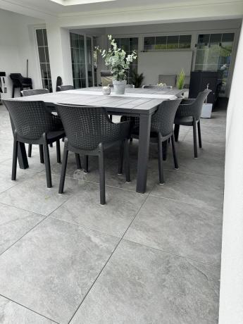 Zestaw mebli ogrodowych obiadowych dla 10 osób Meblobranie EJD10 grafit