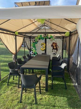 Zestaw mebli ogrodowych obiadowych dla 10 osób Meblobranie EJD10 grafit