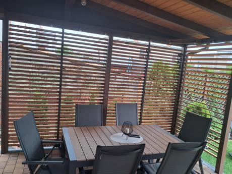 Zestaw mebli ogrodowych stół i krzesła dla 12 osób Tanami Daven Antracite