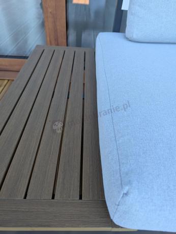 Zestaw mebli ogrodowych z modułowym narożnikiem Vernon XL - Grey