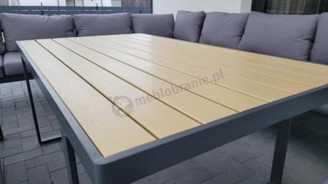 Zestaw mebli ogrodowych z narożnikiem, wysokim stołem i fotelem - Panaon Corner XXL - WG