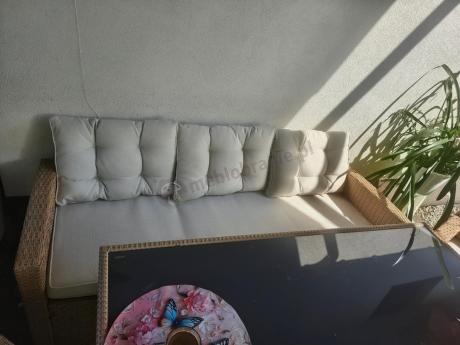 Zestaw mebli ogrodowych z sofą i fotelami Topiano Medio Nature Select