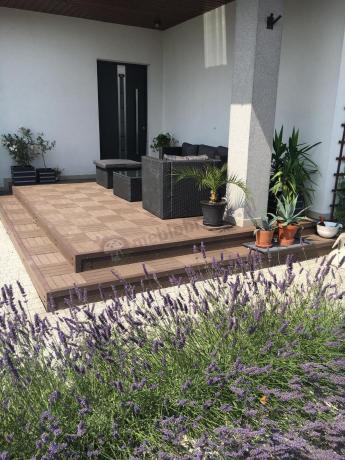 Ciemnoszary zestaw mebli ogrodowych ze stolikiem kawowym