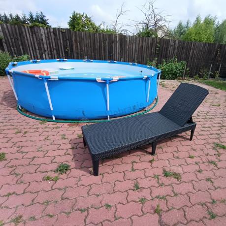 Zestaw mebli ogrodowych z technorattanu z 2 sofami Torino Grande antracyt