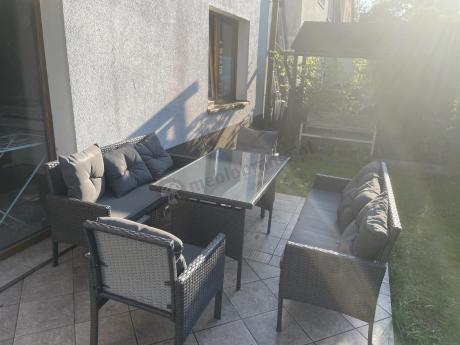 Zestaw mebli ogrodowych z technorattanu z 2 sofami Torino Grande antracyt