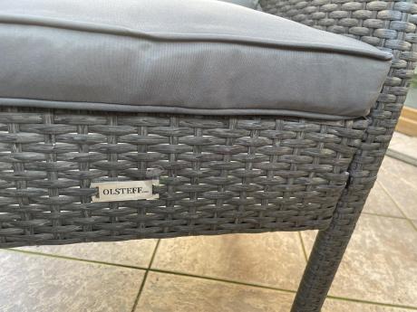 Zestaw mebli ogrodowych z technorattanu z 2 sofami Torino Grande antracyt