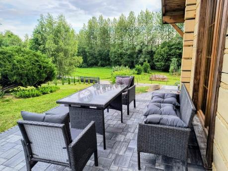 Zestaw mebli ogrodowych z technorattanu z sofą 140cm i fotelami Torino Dining antracyt